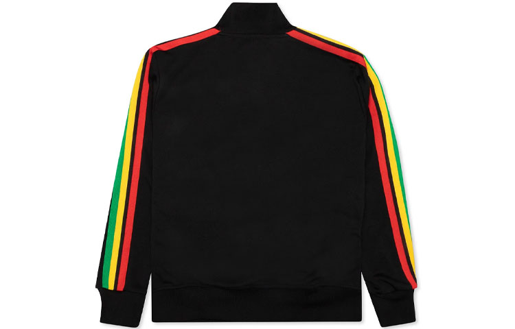 Lookbook Palm Angels SS21 Rainbow Striped Logo Track Jacket Black Classic Style PMBD001S21FAB0061001