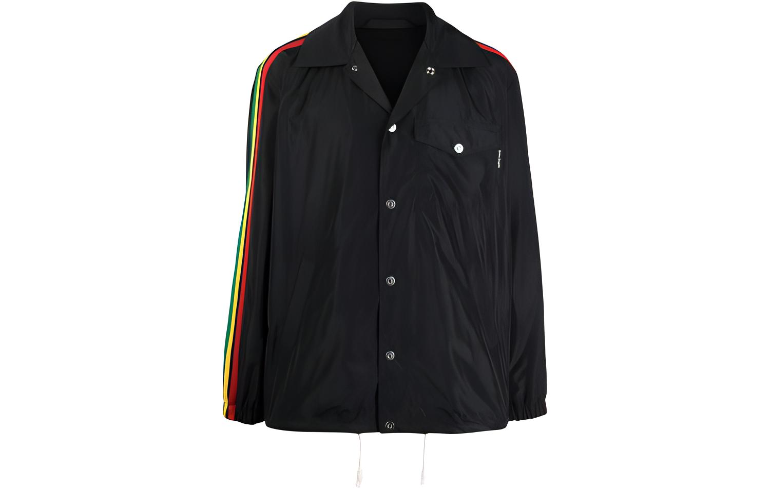 Palm Angels SS21 Side Stripe Logo Jacket Men’s Black PMEA076S21FAB0021084