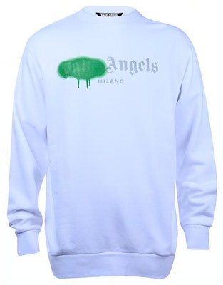 パームエンジェルス SS21 スプレーエフェクトロゴ クルーネックスウェット 白 メンズ PMBA001F20FLE0020155 Order パームエンジェルス SS21 スプレーエフェクトロゴ クルーネックスウェット 白 メンズ PMBA001F20FLE0020155