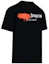 Shop PALM ANGELS SS21 Spray Logo T-Shirt Black Short Sleeve Tee PMAA001S21JER0411020