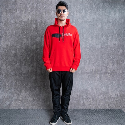 棕榈天使 SS21 喷漆标志连帽衫 红色. PMBB003F20FLE0012510 Shop 棕榈天使 SS21 喷漆标志连帽衫 红色. PMBB003F20FLE0012510