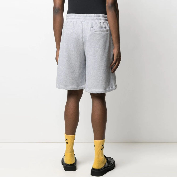 Shop 棕榈天使SS21泰迪熊印花宽松抽绳短裤男士灰色. PMCI010S21FLE0020901