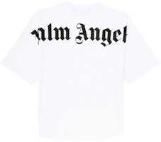 PALM ANGELS SS21 White Back Logo Print Tee PMAA002R21JER0010110 PALM ANGELS SS21 White Back Logo Print Tee PMAA002R21JER0010110
