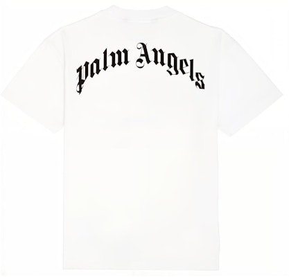 PALM ANGELS SS21 Kaos Crewneck Putih Logo Grafik. PMAA001R21JER0020155 Lookbook PALM ANGELS SS21 Kaos Crewneck Putih Logo Grafik. PMAA001R21JER0020155