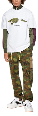 PALM ANGELS SS21 Kaos Crewneck Putih Logo Grafik. PMAA001R21JER0020155 Shop PALM ANGELS SS21 Kaos Crewneck Putih Logo Grafik. PMAA001R21JER0020155