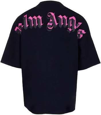 PALM ANGELS SS22 黑色寬鬆版字母印花T恤 PMAA002C99JER0031032 Buy PALM ANGELS SS22 黑色寬鬆版字母印花T恤 PMAA002C99JER0031032