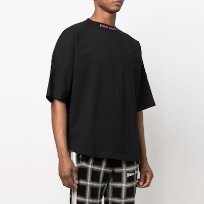 PALM ANGELS SS22 黑色寬鬆版字母印花T恤 PMAA002C99JER0031032 Purchase PALM ANGELS SS22 黑色寬鬆版字母印花T恤 PMAA002C99JER0031032