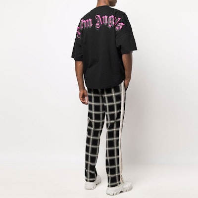 PALM ANGELS SS22 黑色寬鬆版字母印花T恤 PMAA002C99JER0031032 Details for PALM ANGELS SS22 黑色寬鬆版字母印花T恤 PMAA002C99JER0031032