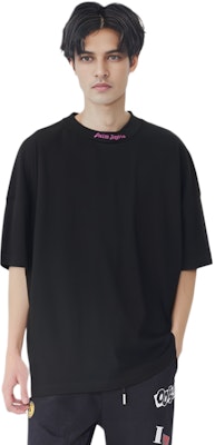 PALM ANGELS SS22 黑色寬鬆版字母印花T恤 PMAA002C99JER0031032 Sizing PALM ANGELS SS22 黑色寬鬆版字母印花T恤 PMAA002C99JER0031032