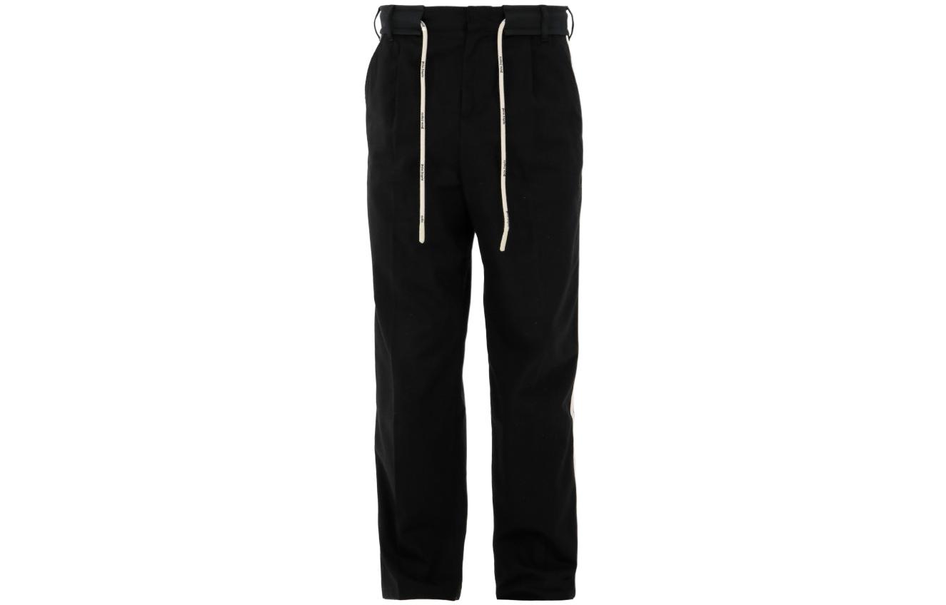 Order Palm Angels SS22  Black Track Pants with Waist Belt PMCA112S22FAB0011003