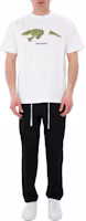 Lookbook Palm Angels SS22 黑色運動長褲附腰帶 PMCA112S22FAB0011003