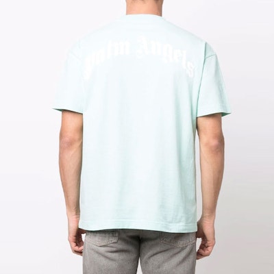 Palm Angels SS22 Kaos Biru dengan Desain Beruang Macan Tutul. PMAA001S22JER0185260 Shop Palm Angels SS22 Kaos Biru dengan Desain Beruang Macan Tutul. PMAA001S22JER0185260