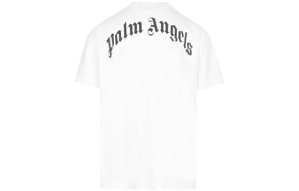 Lookbook パームエンジェルス SS22 ルーズフィット グラフィックプリント 白Tシャツ 半袖 PMAA001C99JER0020155