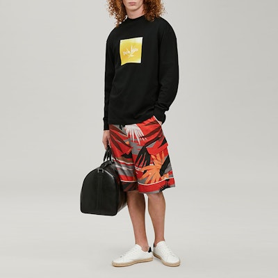 PALM ANGELS SS22 多色植物印花休闲短裤 PMCB038S22FAB0028403 Lookbook PALM ANGELS SS22 多色植物印花休闲短裤 PMCB038S22FAB0028403