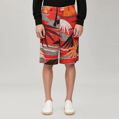 PALM ANGELS SS22 多色植物印花休闲短裤 PMCB038S22FAB0028403 Shop PALM ANGELS SS22 多色植物印花休闲短裤 PMCB038S22FAB0028403