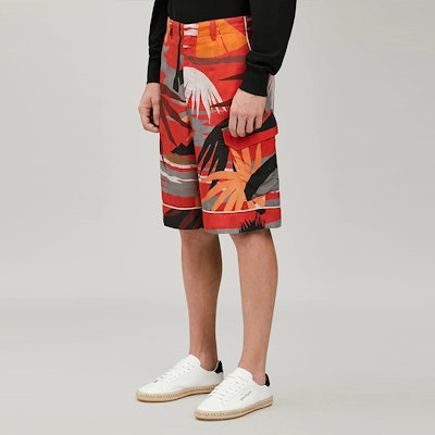 PALM ANGELS SS22 多色植物印花休闲短裤 PMCB038S22FAB0028403 Details for PALM ANGELS SS22 多色植物印花休闲短裤 PMCB038S22FAB0028403