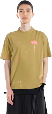 Palm Angels SS22 Kaos Pendek Copper Orange dengan Desain Print Palm. PMAA001S22JER0036020 Sizing Palm Angels SS22 Kaos Pendek Copper Orange dengan Desain Print Palm. PMAA001S22JER0036020