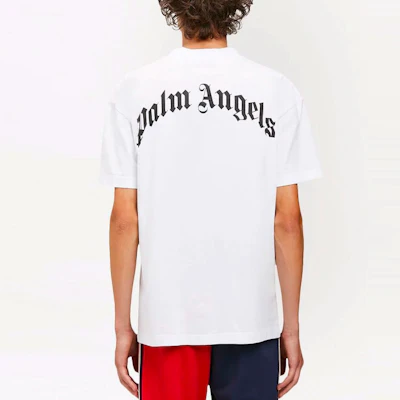 Camiseta Blanca Palm Angels SS22 Cuello Redondo con Estampado de Palmeras. PMAA001S22JER0220155 Purchase Camiseta Blanca Palm Angels SS22 Cuello Redondo con Estampado de Palmeras. PMAA001S22JER0220155