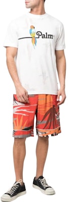 Palm Angels SS22 Kaos Crewneck Motif Animal Putih Tee PMAA001S22JER0280110 Lookbook Palm Angels SS22 Kaos Crewneck Motif Animal Putih Tee PMAA001S22JER0280110