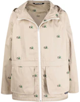 Palm Angels SS22 Beige Hoodie Jacket with Palm Tree Design PMEA200S22FAB0026155 Palm Angels SS22 Beige Hoodie Jacket with Palm Tree Design PMEA200S22FAB0026155