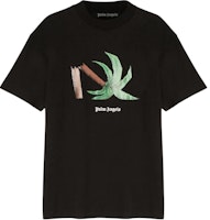 Palm Angels SS22 Black T-Shirt with Palm Tree Logo Print. PMAA001S22JER0221055 Palm Angels SS22 Black T-Shirt with Palm Tree Logo Print. PMAA001S22JER0221055