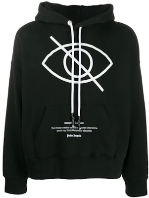 Palm Angels SS22 黑眼字母印花套頭連帽衫 PMBB058F196310061001 Order Palm Angels SS22 黑眼字母印花套頭連帽衫 PMBB058F196310061001