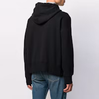 Shop Palm Angels SS22 黑眼字母印花套頭連帽衫 PMBB058F196310061001