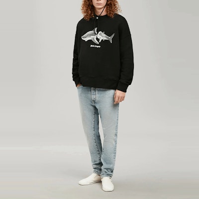 パームエンジェルス SS22 ブラック シャークロゴ プルオーバー スウェットシャツ 長袖 PMBA026S22FLE0041009 Lookbook パームエンジェルス SS22 ブラック シャークロゴ プルオーバー スウェットシャツ 長袖 PMBA026S22FLE0041009