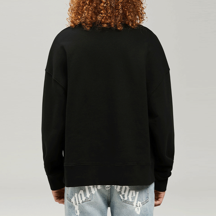 Purchase パームエンジェルス SS22 ブラック シャークロゴ プルオーバー スウェットシャツ 長袖 PMBA026S22FLE0041009