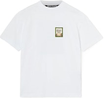 PALM ANGELS SS22 Boxer Bob Animal Print Logo Crewneck T-Shirt White Mens. PMAA001S22JER0250155 PALM ANGELS SS22 Boxer Bob Animal Print Logo Crewneck T-Shirt White Mens. PMAA001S22JER0250155