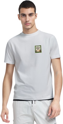 PALM ANGELS SS22 ボクサー ボブ アニマルプリント ロゴ クルーネック Tシャツ ホワイト メンズ. PMAA001S22JER0250155 Cheap PALM ANGELS SS22 ボクサー ボブ アニマルプリント ロゴ クルーネック Tシャツ ホワイト メンズ. PMAA001S22JER0250155