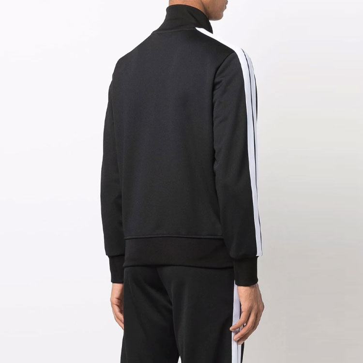 Purchase PALM ANGELS SS22 Jaket Track Logo Hitam Fashion Top PMBD001C99FAB0011001