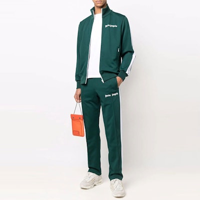 PALM ANGELS SS22 ロゴ トラックパンツ グリーン PMCJ001C99FAB0015501 Lookbook PALM ANGELS SS22 ロゴ トラックパンツ グリーン PMCJ001C99FAB0015501