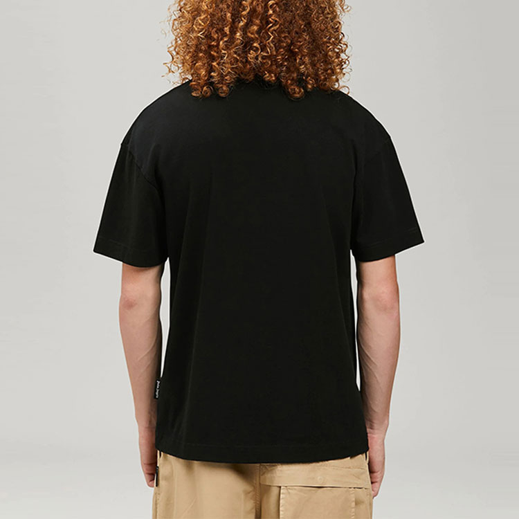 Details for 棕榈天使SS22鹦鹉标志黑色短袖T恤潮流上衣. PMAA001S22JER0041001