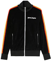 Palm Angels SS22 Rainbow Stripe Jacket Black PMBD001C99FAB002-1001 Palm Angels SS22 Rainbow Stripe Jacket Black PMBD001C99FAB002-1001