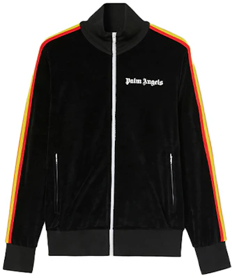 Palm Angels SS22 Rainbow Stripe Jacket Black PMBD001C99FAB002-1001 Buy Palm Angels SS22 Rainbow Stripe Jacket Black PMBD001C99FAB002-1001