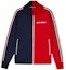 Buy Palm Angels 男士红蓝拼色条纹标志运动夹克 SS22款式. PMBD036S22FAB0022503