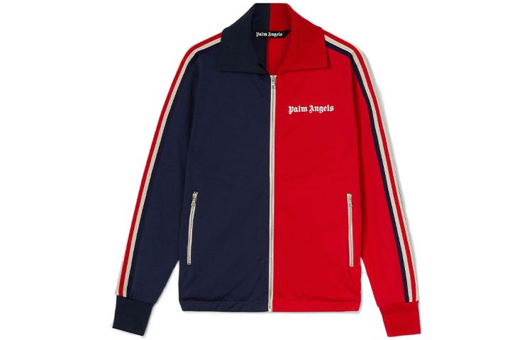 Order Palm Angels 男士红蓝拼色条纹标志运动夹克 SS22款式. PMBD036S22FAB0022503