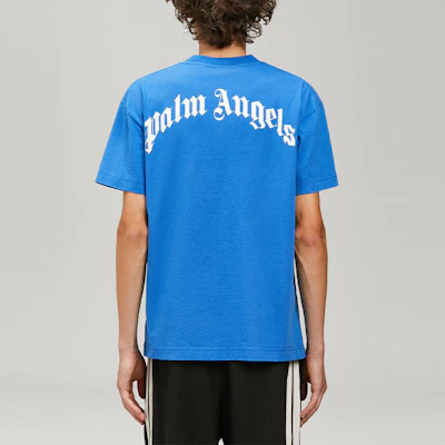 Palm Angels SS22 鲨鱼印花蓝色短袖T恤 PMAA001S22JER0114501 Purchase Palm Angels SS22 鲨鱼印花蓝色短袖T恤 PMAA001S22JER0114501