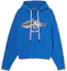 Buy Sudadera con Capucha Palm Angels SS22 Estampado Tiburón Azul PMBB058S22FLE0054509