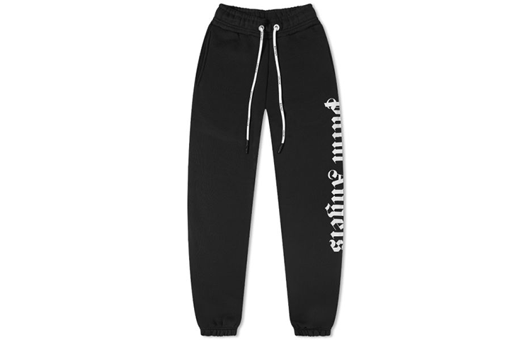 Order Palm Angels SS22 Side-Logo Drawstring Track Pants Black Men. PMCH010C99FLE0011001