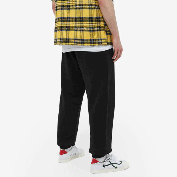 Shop Palm Angels SS22 Side-Logo Drawstring Track Pants Black Men. PMCH010C99FLE0011001