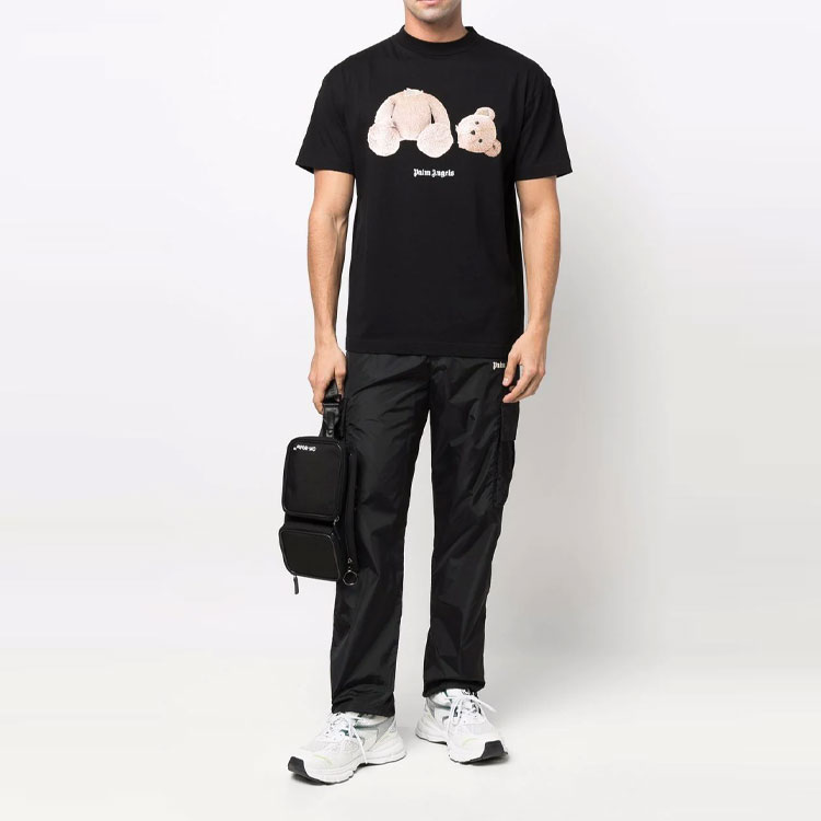 Lookbook Palm Angels SS22 Side Stripe Track Pants Black . PMCF015S22FAB0011010