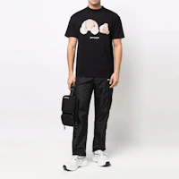 Lookbook Palm Angels SS22 側條紋運動長褲 黑色. PMCF015S22FAB0011010