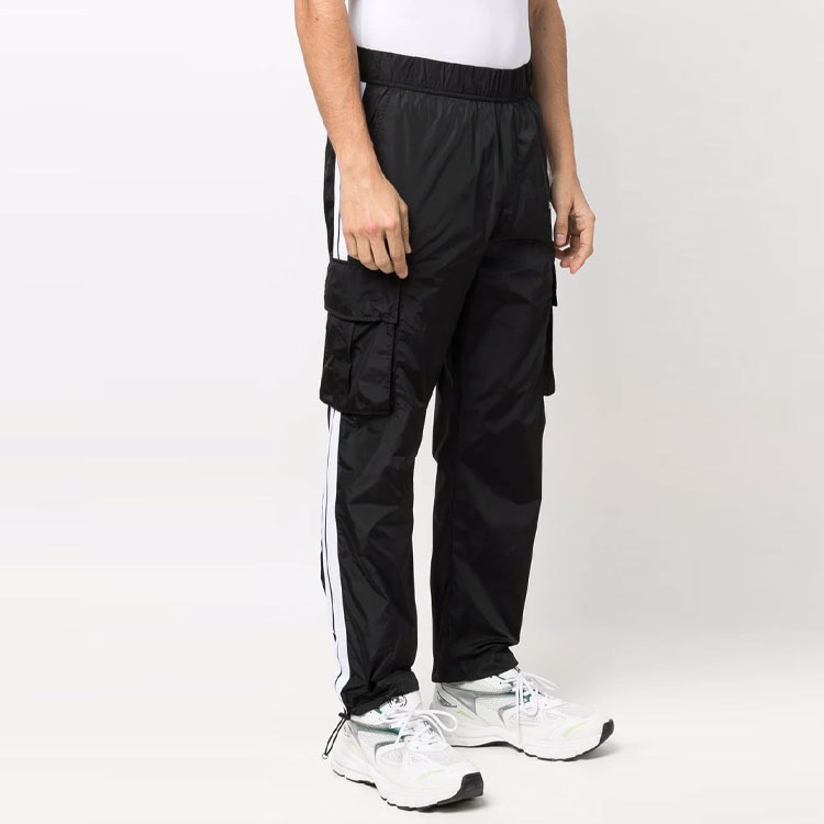 Shop Palm Angels SS22 Side Stripe Track Pants Black . PMCF015S22FAB0011010