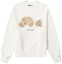 Buy PALM ANGELS SS22 Sudadera con Oso Blanco Cuello Redondo Manga Larga Hombre PMBA026C99FLE0020360
