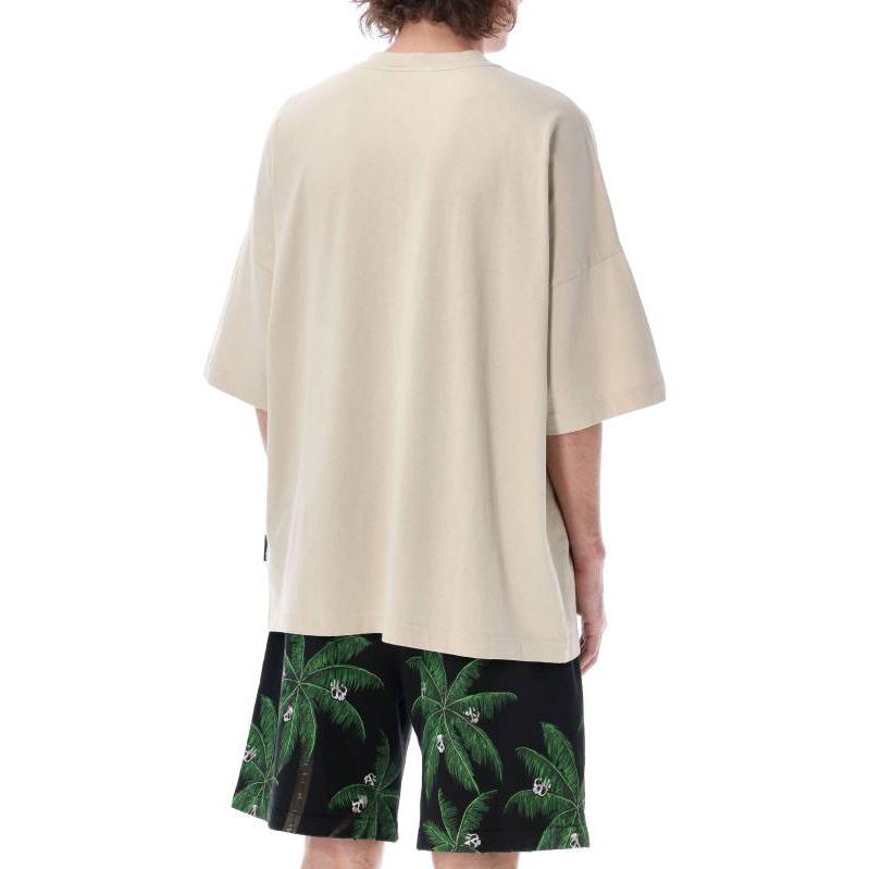 Purchase Palm Angels SS23 米色字母印花短袖T恤 PMAA041S23JER0016184
