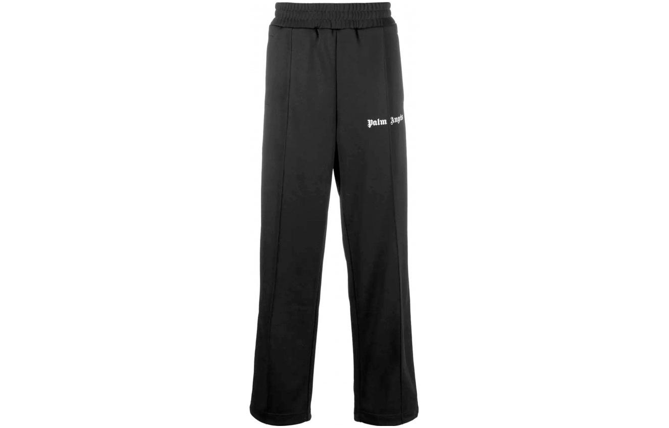PALM ANGELS SS23  Black Striped Wide-Leg Track Pants. PMCJ014S23FAB0011003