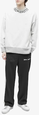 PALM ANGELS SS23 黑色條紋寬版運動長褲. PMCJ014S23FAB0011003 Details for PALM ANGELS SS23 黑色條紋寬版運動長褲. PMCJ014S23FAB0011003