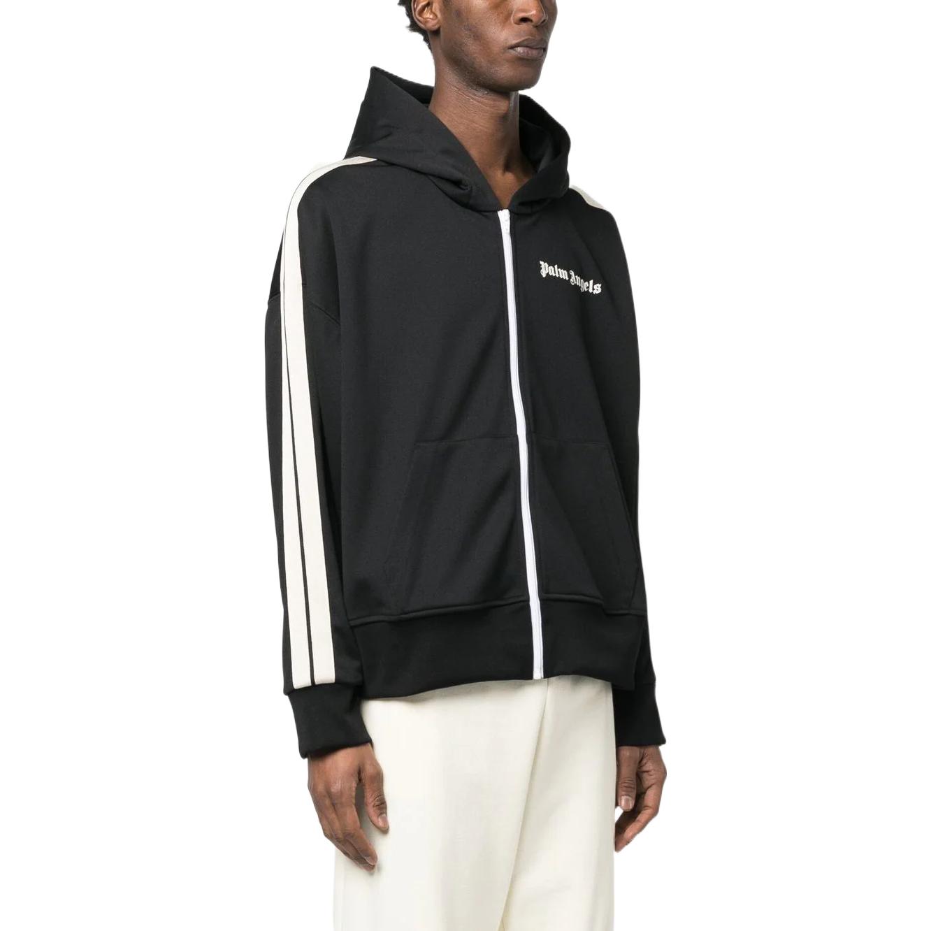 Purchase PALM ANGELS SS23 黑色拉链连帽衫 带Logo印花. PMBD051S23FAB0011003